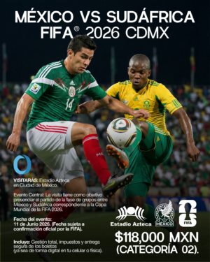 PARTIDO DE INAUGURACIÓN: MÉXICO VS SUDÁFRICA. FIFA® 2026.