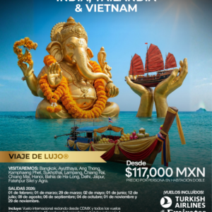 INDIA, TAILANDIA & VIETNAM